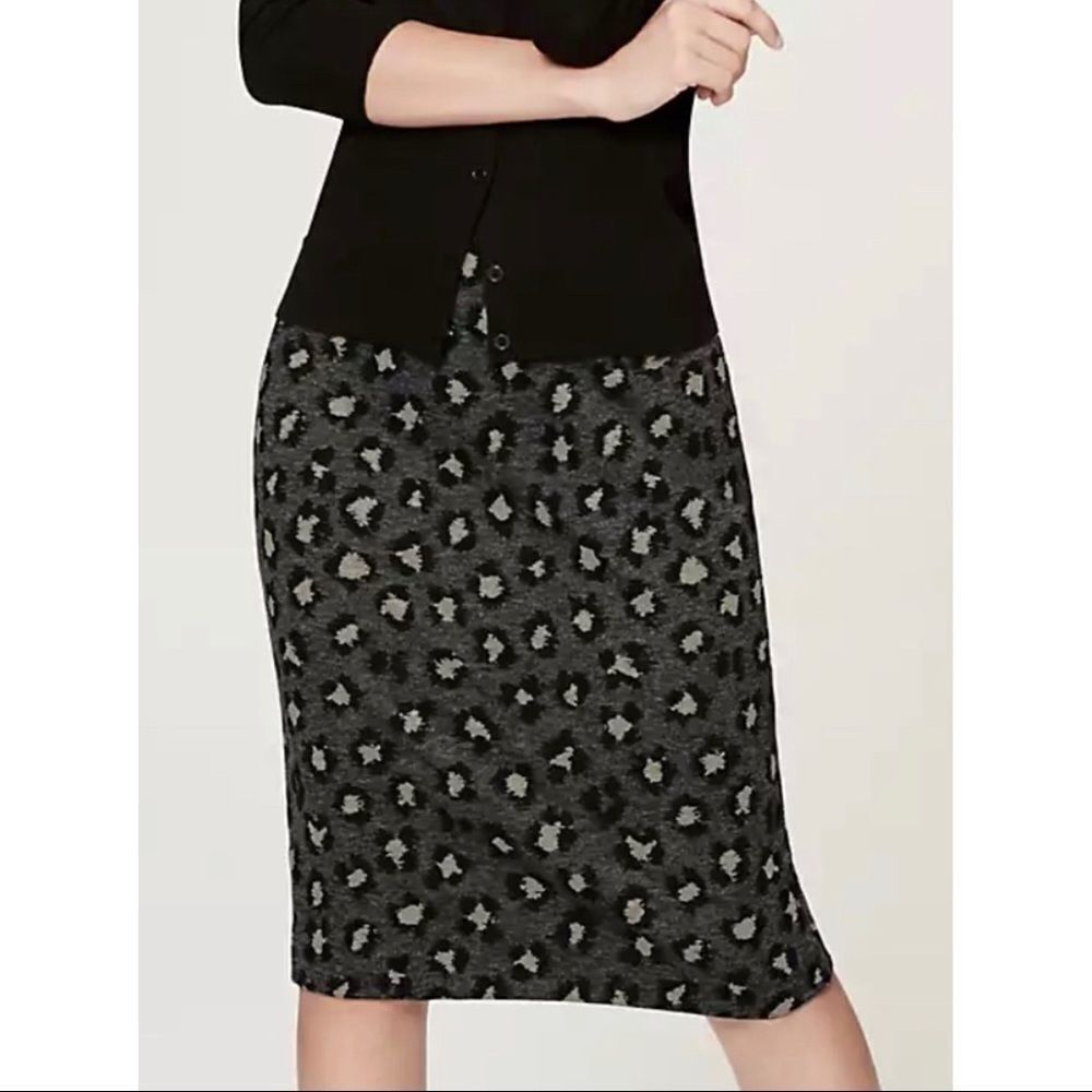 LOFT Petite Animal Spot Pencil Skirt, small petite